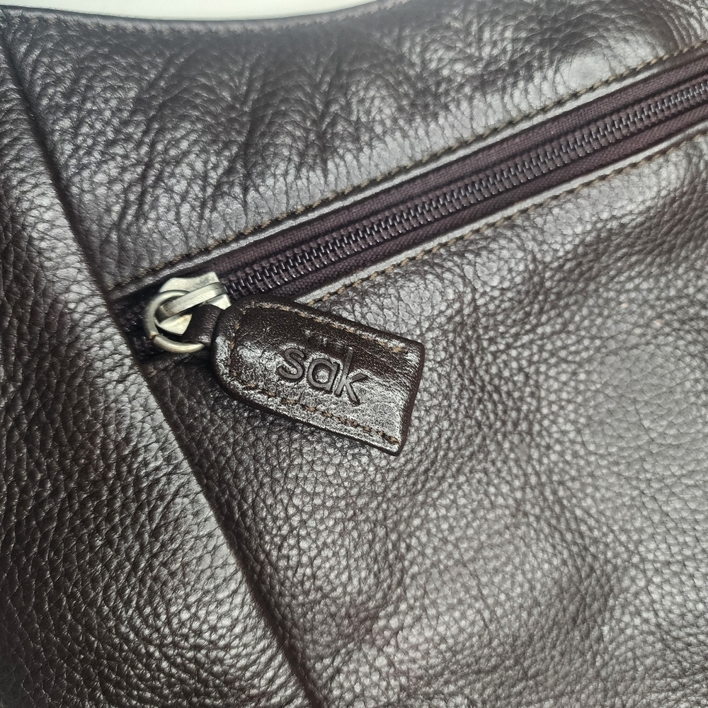 The Sak Brown Genuine Leather Shoulder Bag - Picture 5 of 10